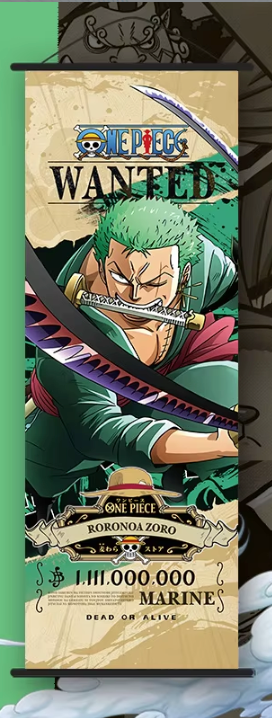 Wall Scroll | One Piece | Zoro | Wanted